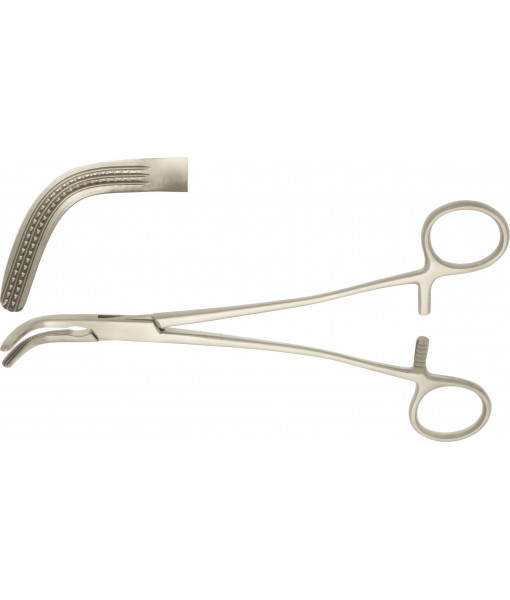 ELCON ROGERS ATRAUMATIC HYSTERECTOMY FORCEPS 210MM STRONG CURVED