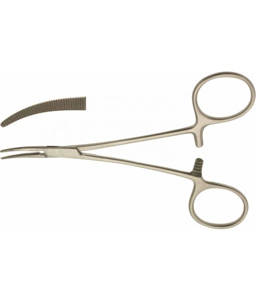 ELCON ULTRAFINE HALSTED MOSQUITO ARTERY FORCEPS 125MM CURVED