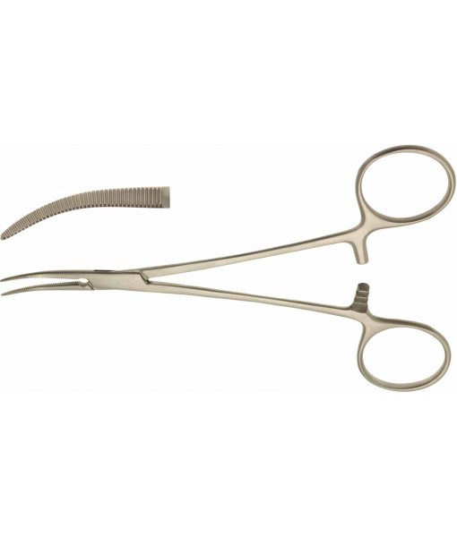 ELCON ULTRAFINE CRILE ARTERY FORCEPS 140MM CURVED
