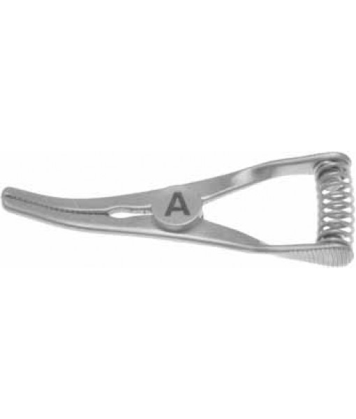 ELCON TITAN ATRAUM. BULLDOG CLAMP CURVED TOTAL LENGTH 30MM, JAWS 9MM FOR ARTERIES