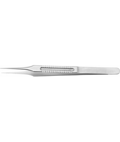 ELCON LAZAR MICRO SUTURE TYING FORCEPS 155MM, STRAIGHT, WITH PLATFORM, WIDTH 0,8MM