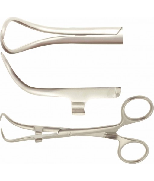 ELCON ROBIN TOWEL FORCEPS WITH HOLDER FOR TUBES