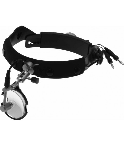 ELCON CLAR HEAD LIGHT WITH HEADBAND 6V SMALL TYPE Ø 55MM IN SOFT POUCH, WITH TRANSFORMER AND PLUG ADAPTORS EU,GB,US