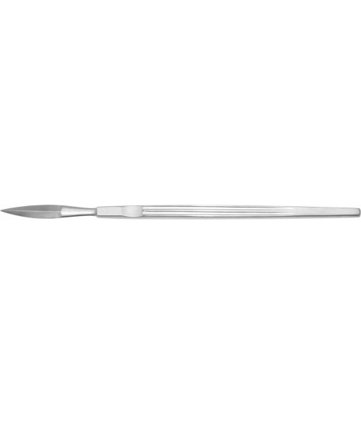 ELCON FOMON RHINOPLASTIC KNIFE 155MM, CURVED, DOUBLE EDGED, BLUNT TIP