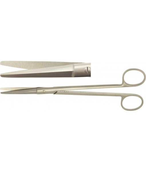 ELCON GORNEY DISSECTION SCISSORS 195MM, STRAIGHT, BLUNT, DOUBLE LEAF, TOOTHED LEAVES St