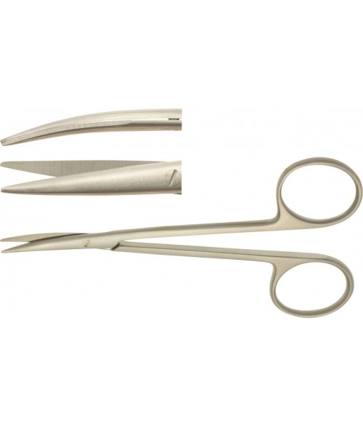 ELCON FOMON NOSE SCISSORS 115MM, STRONGLY CURVED, STUMP ST