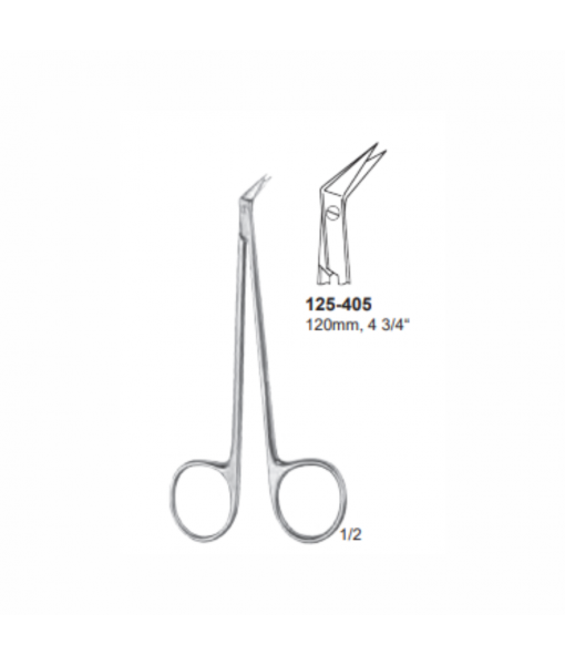 ELCON DIETHRICH-SALYER LIPS, JAW AND PALATE SCISSORS 120MM, ANGLED SIDEWAYS, POINTED St