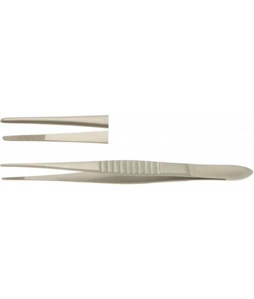 ELCON PRIM DISSECTING FORCEPS 130MM, STRAIGHT, WIDTH 1,2MM, VERY DELICATE PATTERN