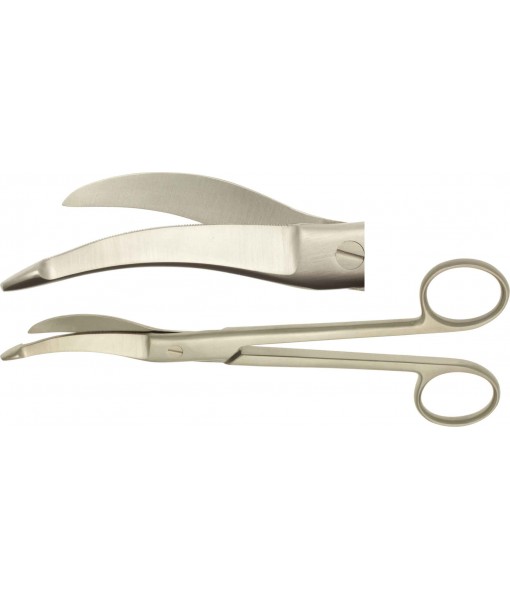 WALDMANN EPISIOTOMY SCISSORS 230MM, CURVED, ONE LEAF TOOTHED St