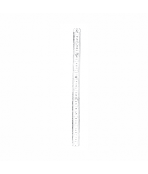 ELCON METAL X-RAY RULER 500MM, GRADUATED IN MM AND INCHES