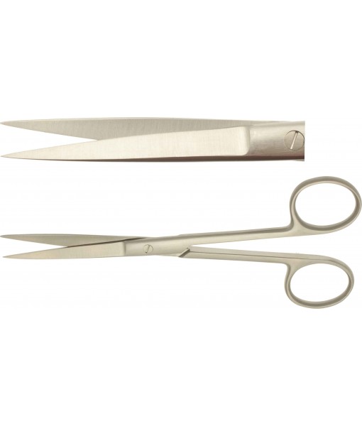 ELCON SURGICAL SCISSORS 145MM, STRAIGHT, POINTED, SLIM MODEL ST